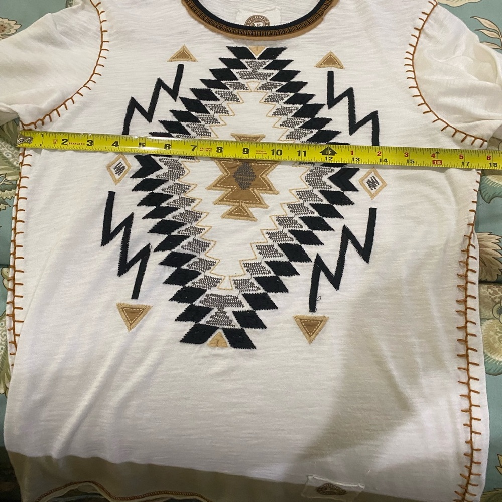 Double D Ranch White and Black Long Sleeve Top - Picture 7 of 7
